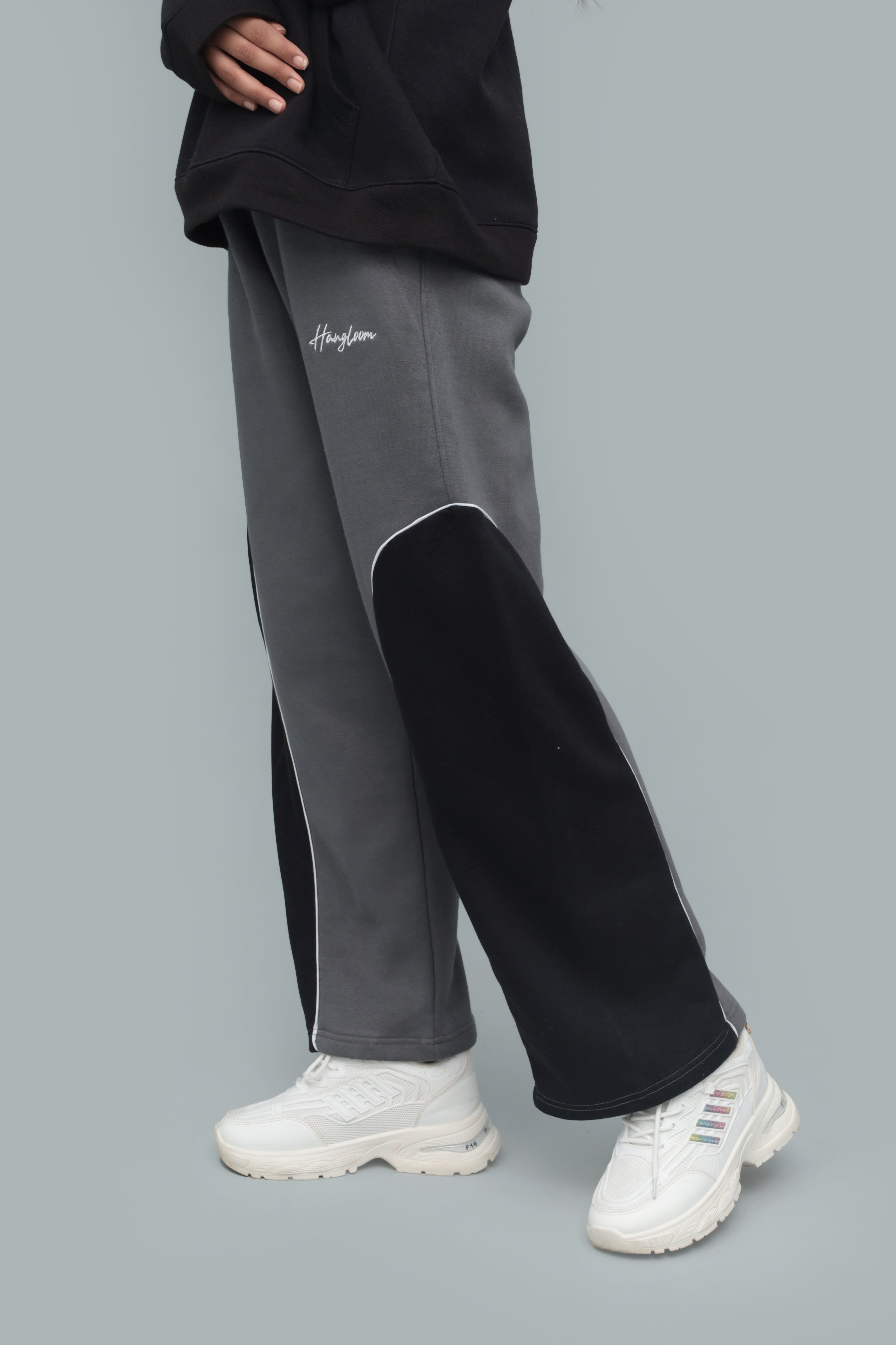 Unisex Shadow Baggy Panelled Trousers – Oversized Streetwear Pants | HANGLOOM