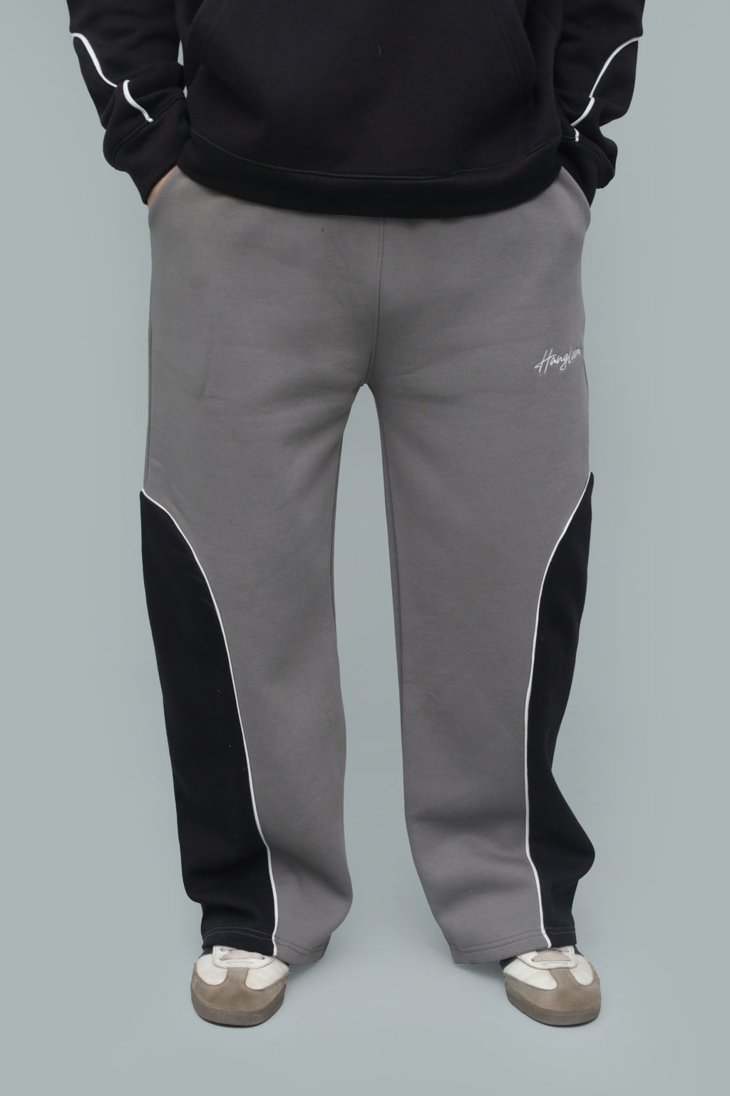 Unisex Shadow Baggy Panelled Trousers – Oversized Streetwear Pants | HANGLOOM