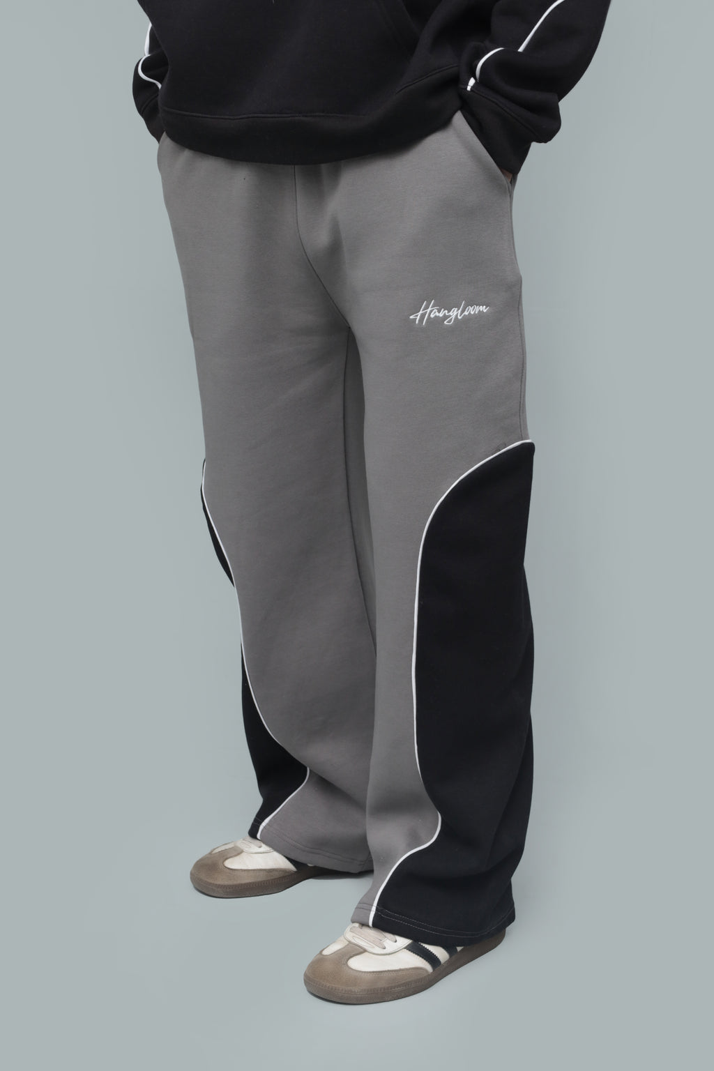 Unisex Shadow Baggy Panelled Trousers – Oversized Streetwear Pants | HANGLOOM