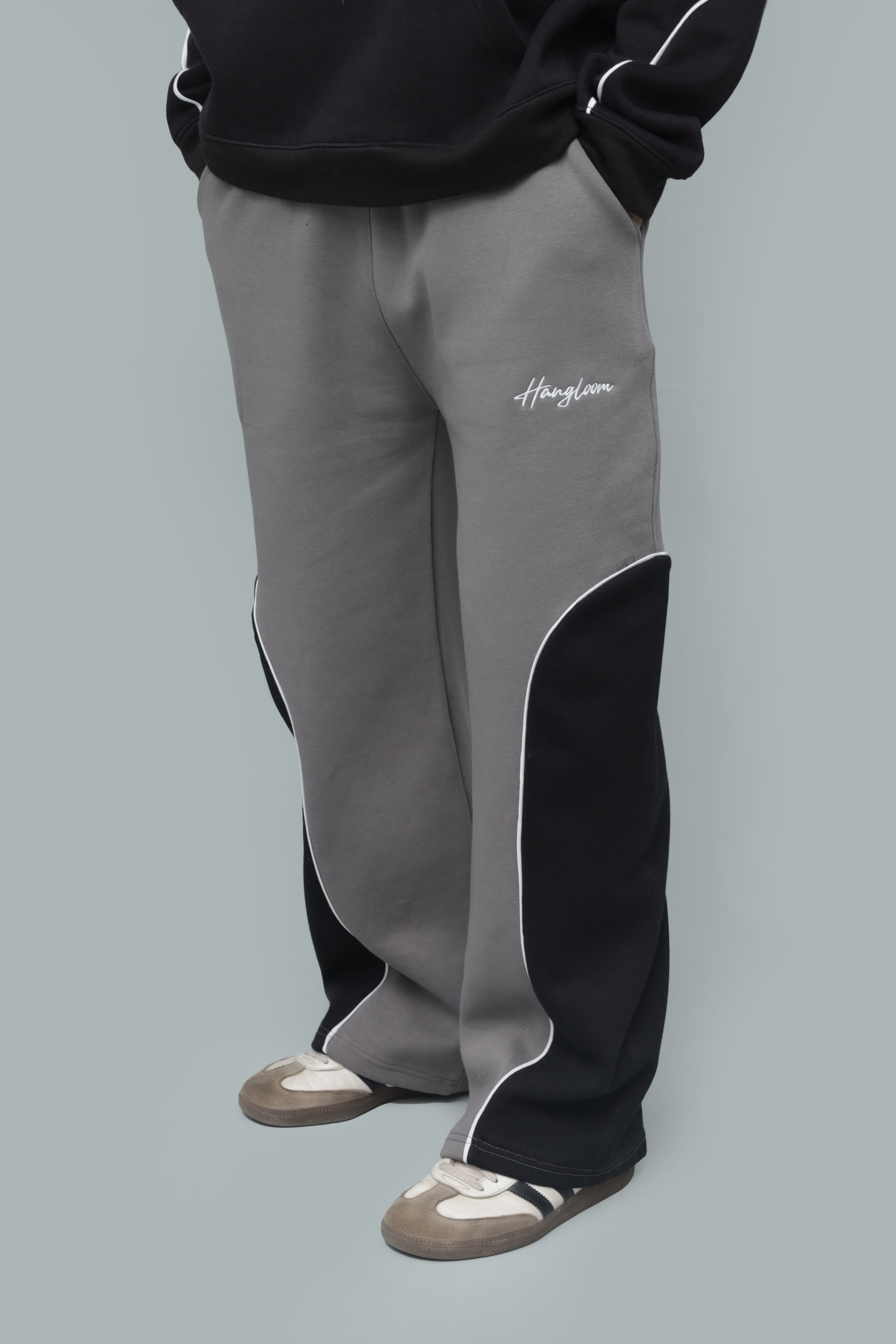 Unisex Shadow Baggy Panelled Trousers – Oversized Streetwear Pants | HANGLOOM