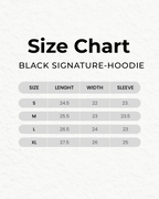 Unisex Oversized black Hoodie – 320 GSM Heavyweight Fleece, Embroidered Chest | HANGLOOM